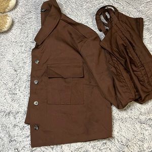 SHEIN brown top